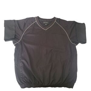 FootJoy Pullover Windshirt Men’s XL Black Short Sleeve Golf V-Neck Jacket